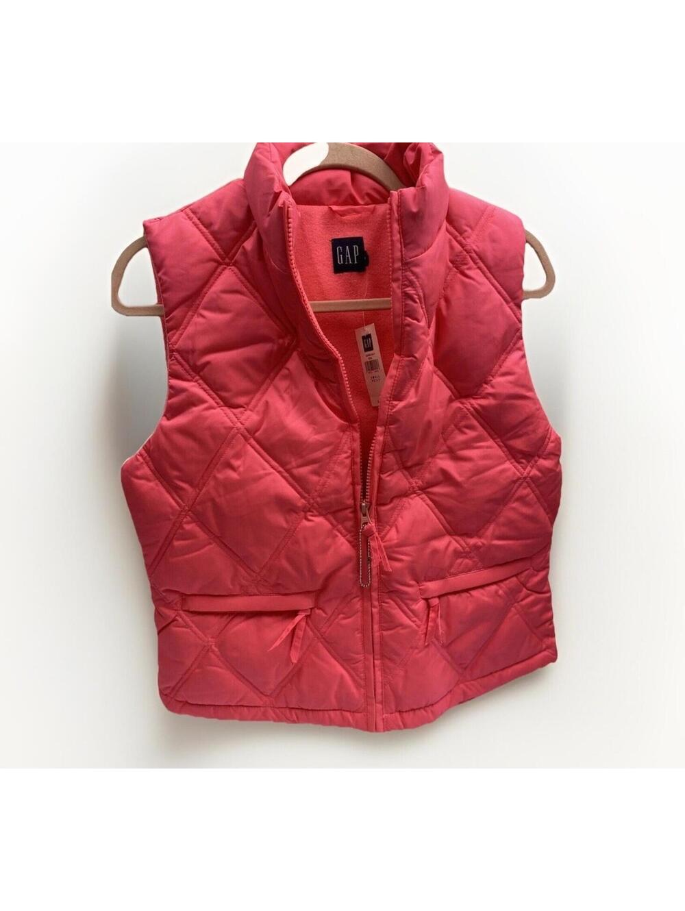Gap Pink Vest Small Ladies Lightweight Quilted Puffer Sleeveless Jacket New